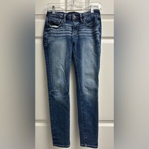 Buckle Black Ankle Skinny Classic Blue Women's Jeans